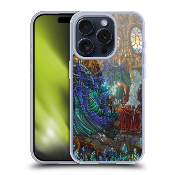 Ed Beard Jr Dragon Friendship Wizard & Dragon Soft Gel Case for Apple iPhone 15 Pro