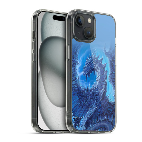 Ed Beard Jr Dragons Glacier Soft Gel Case for Apple iPhone 15 & MagSafe