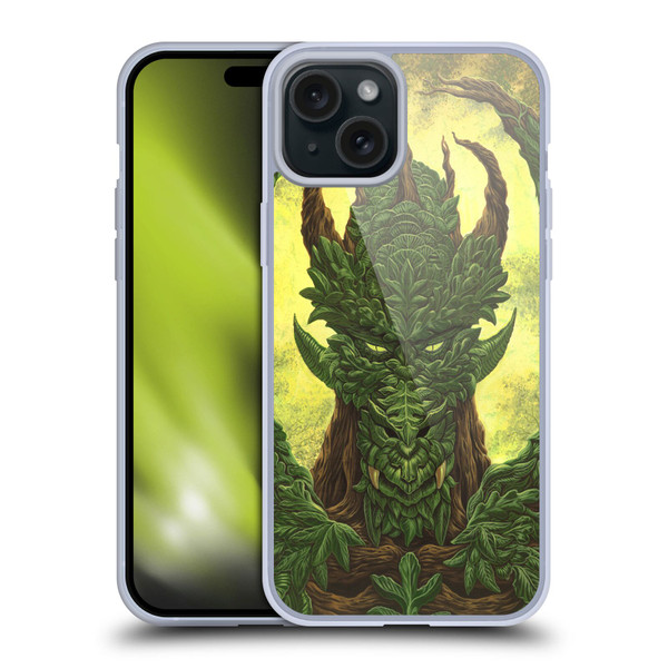Ed Beard Jr Dragons Green Guardian Greenman Soft Gel Case for Apple iPhone 15 Plus