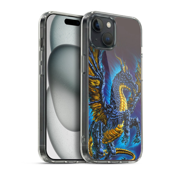 Ed Beard Jr Dragons Mare Soft Gel Case for Apple iPhone 15 Plus & MagSafe