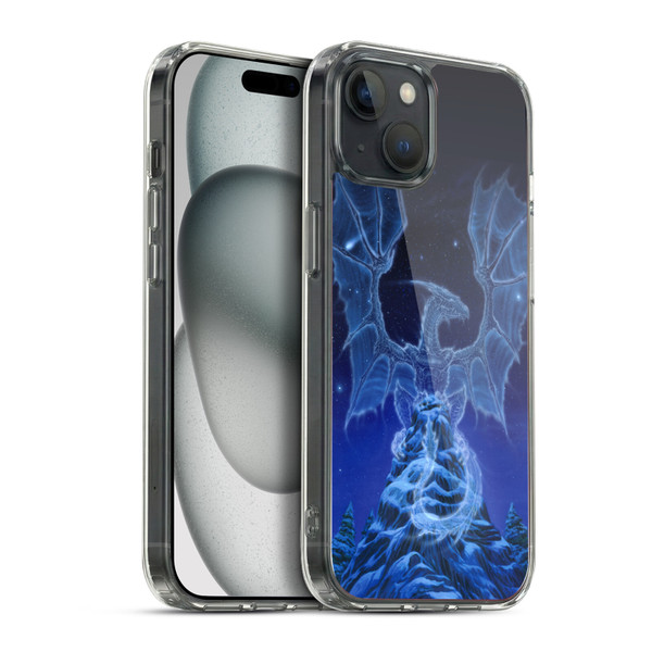 Ed Beard Jr Dragons Winter Spirit Soft Gel Case for Apple iPhone 15 Plus & MagSafe