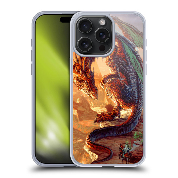 Ed Beard Jr Dragons Bravery Misplaced Soft Gel Case for Apple iPhone 15 Pro Max