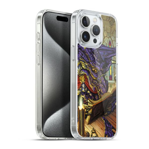 Ed Beard Jr Dragons A Good Book Soft Gel Case for Apple iPhone 15 Pro Max & MagSafe