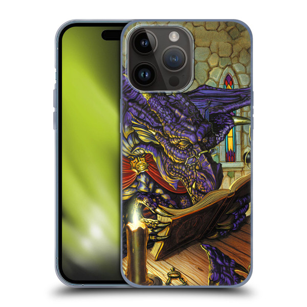 Ed Beard Jr Dragons A Good Book Soft Gel Case for Apple iPhone 15 Pro Max