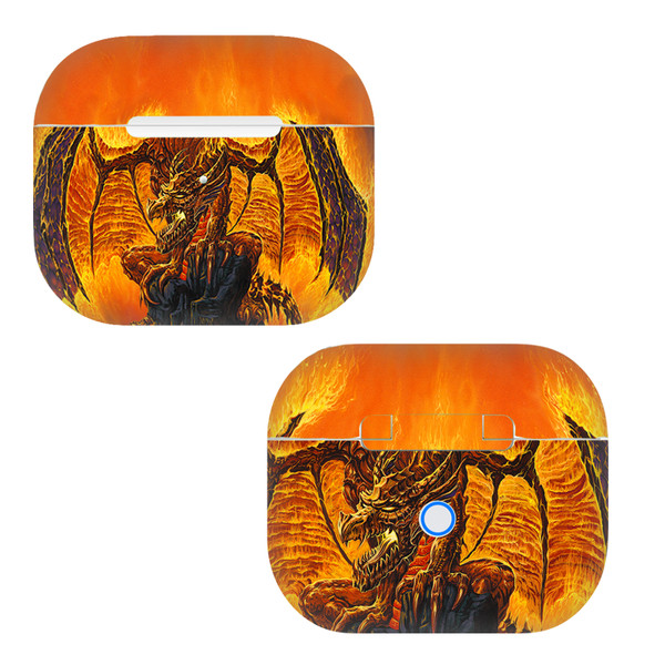 Ed Beard Jr Dragons Harbinger Of Fire Vinyl Sticker Skin Decal Cover for Apple AirPods 3 3rd Gen Charging Case