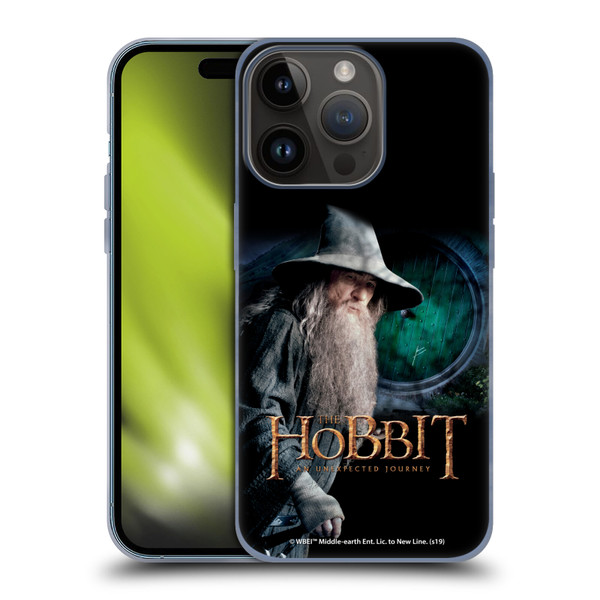 The Hobbit An Unexpected Journey Key Art Gandalf Soft Gel Case for Apple iPhone 15 Pro