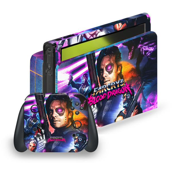 Far Cry 3 Blood Dragon Key Art Cover Vinyl Sticker Skin Decal Cover for Nintendo Switch OLED