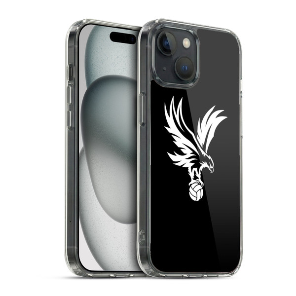 Crystal Palace FC Crest Eagle Grey Soft Gel Case for Apple iPhone 15 & MagSafe