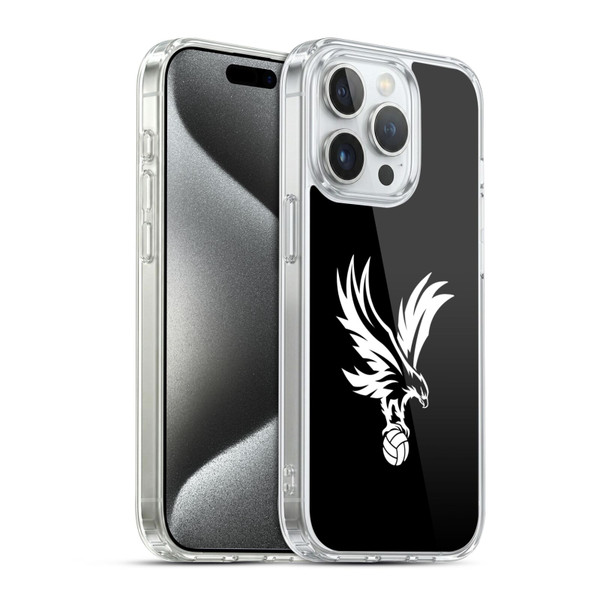 Crystal Palace FC Crest Eagle Grey Soft Gel Case for Apple iPhone 15 Pro & MagSafe