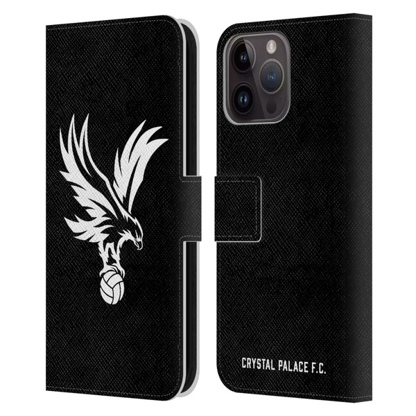 Crystal Palace FC Crest Eagle Grey Leather Book Wallet Case Cover For Apple iPhone 15 Pro Max
