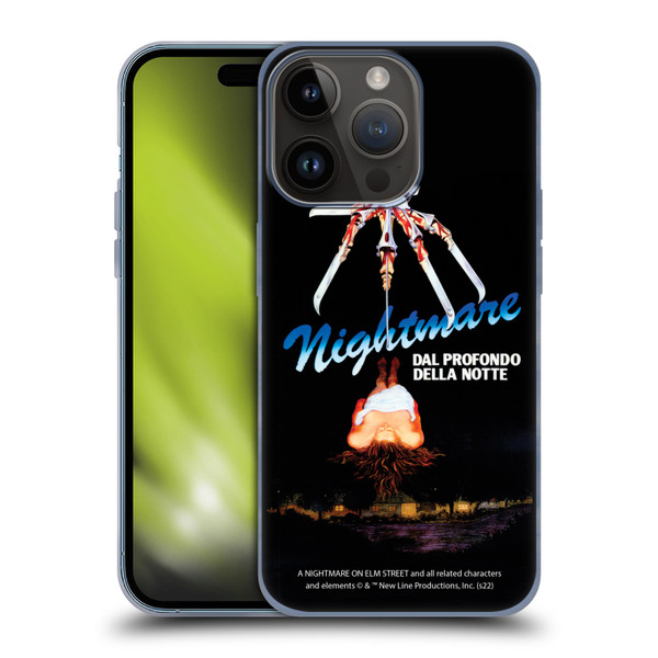 A Nightmare On Elm Street (1984) Graphics Nightmare Soft Gel Case for Apple iPhone 15 Pro