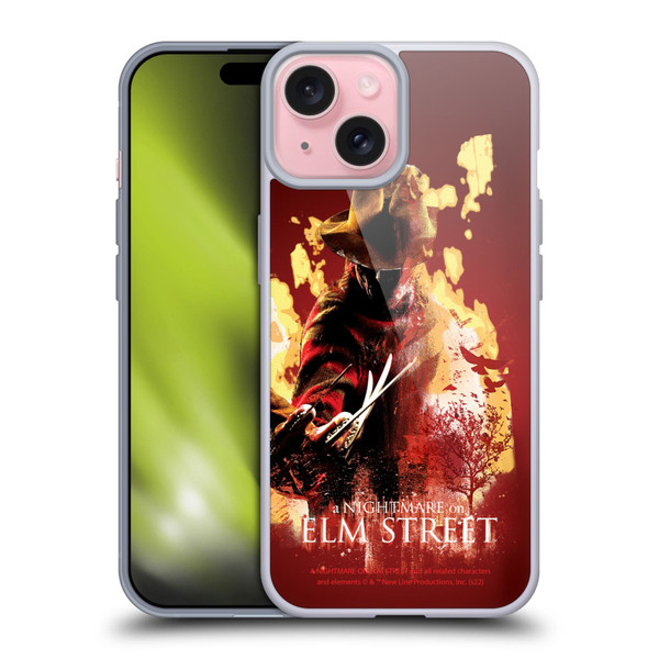 A Nightmare On Elm Street (2010) Graphics Freddy Nightmare Soft Gel Case for Apple iPhone 15