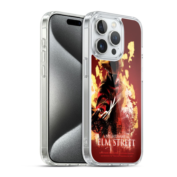 A Nightmare On Elm Street (2010) Graphics Freddy Nightmare Soft Gel Case for Apple iPhone 15 Pro & MagSafe