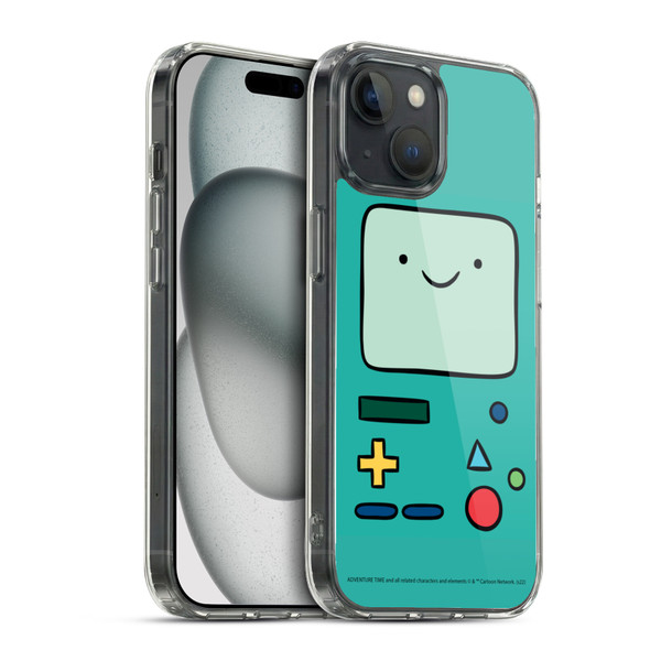 Adventure Time Graphics BMO Soft Gel Case for Apple iPhone 15 & MagSafe