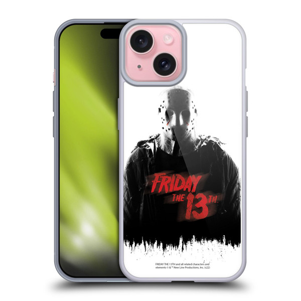 Friday the 13th 2009 Graphics Jason Voorhees Key Art Soft Gel Case for Apple iPhone 15