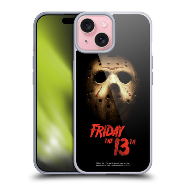 Friday the 13th 2009 Graphics Jason Voorhees Poster Soft Gel Case for Apple iPhone 15