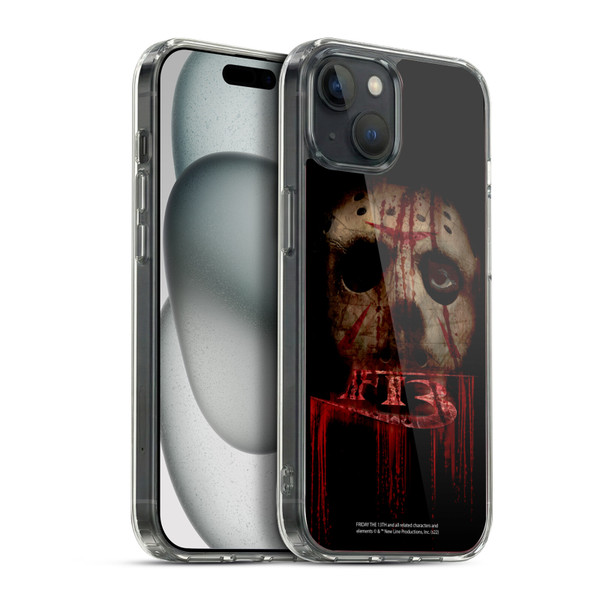 Friday the 13th 2009 Graphics Jason Voorhees Soft Gel Case for Apple iPhone 15 Plus & MagSafe