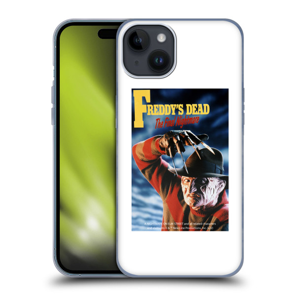 A Nightmare On Elm Street: Freddy's Dead Graphics Poster Soft Gel Case for Apple iPhone 15 Plus