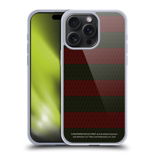 A Nightmare On Elm Street: Freddy's Dead Graphics Sweater Pattern Soft Gel Case for Apple iPhone 15 Pro Max