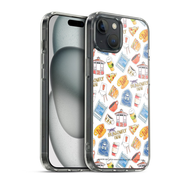 Gilmore Girls Graphics Icons Soft Gel Case for Apple iPhone 15 Plus & MagSafe