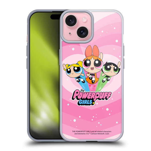 The Powerpuff Girls Graphics Group Soft Gel Case for Apple iPhone 15 & MagSafe