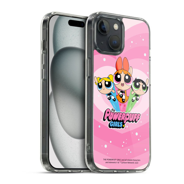 The Powerpuff Girls Graphics Group Soft Gel Case for Apple iPhone 15 & MagSafe