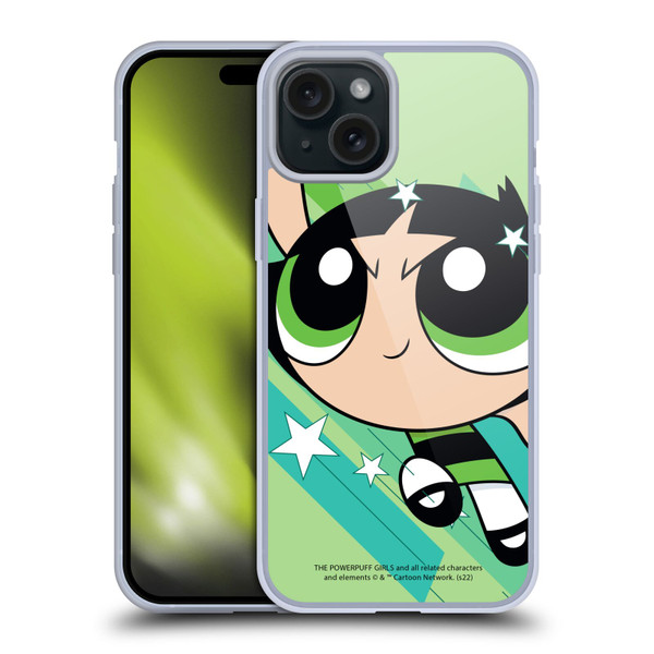 The Powerpuff Girls Graphics Buttercup Soft Gel Case for Apple iPhone 15 Plus & MagSafe