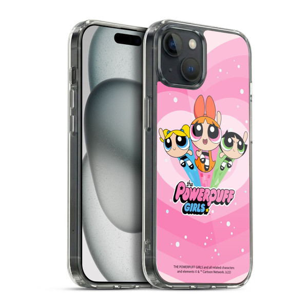 The Powerpuff Girls Graphics Group Soft Gel Case for Apple iPhone 15 Plus & MagSafe