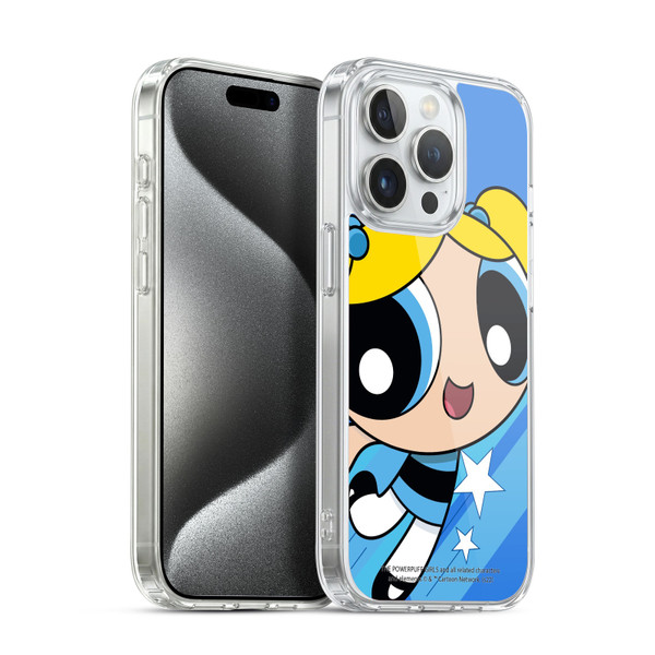 The Powerpuff Girls Graphics Bubbles Soft Gel Case for Apple iPhone 15 Pro & MagSafe