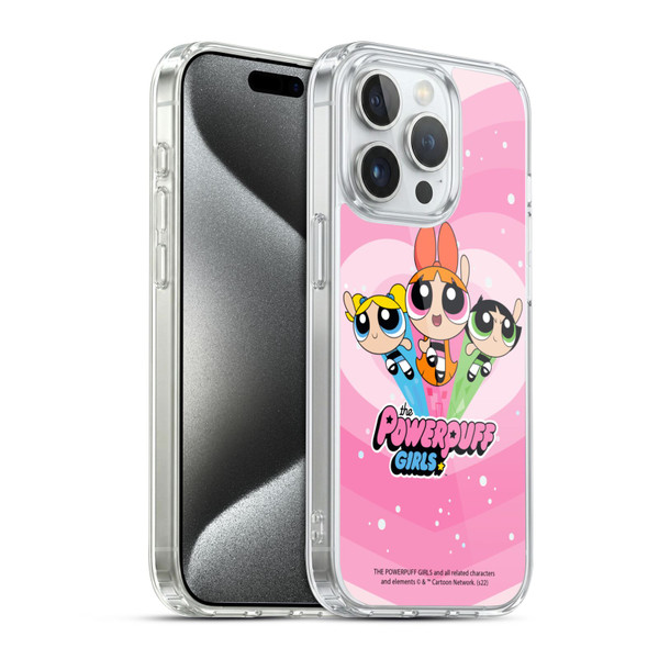 The Powerpuff Girls Graphics Group Soft Gel Case for Apple iPhone 15 Pro & MagSafe
