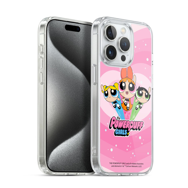 The Powerpuff Girls Graphics Group Soft Gel Case for Apple iPhone 15 Pro & MagSafe