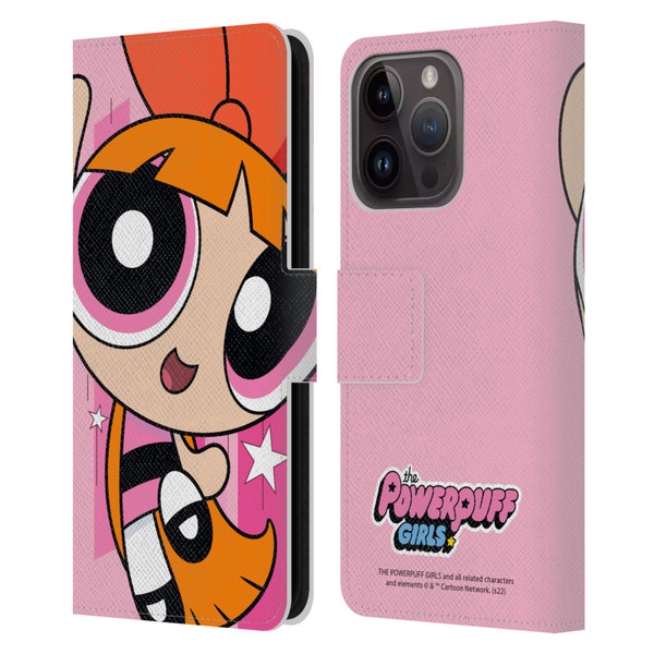 The Powerpuff Girls Graphics Blossom Leather Book Wallet Case Cover For Apple iPhone 15 Pro