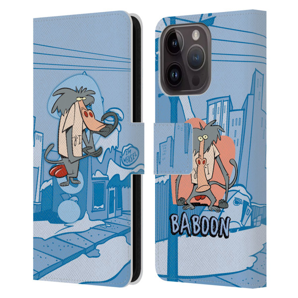 I Am Weasel. Graphics What Is It I.R Leather Book Wallet Case Cover For Apple iPhone 15 Pro