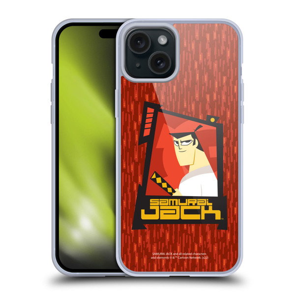 Samurai Jack Graphics Character Art 2 Soft Gel Case for Apple iPhone 15 Plus
