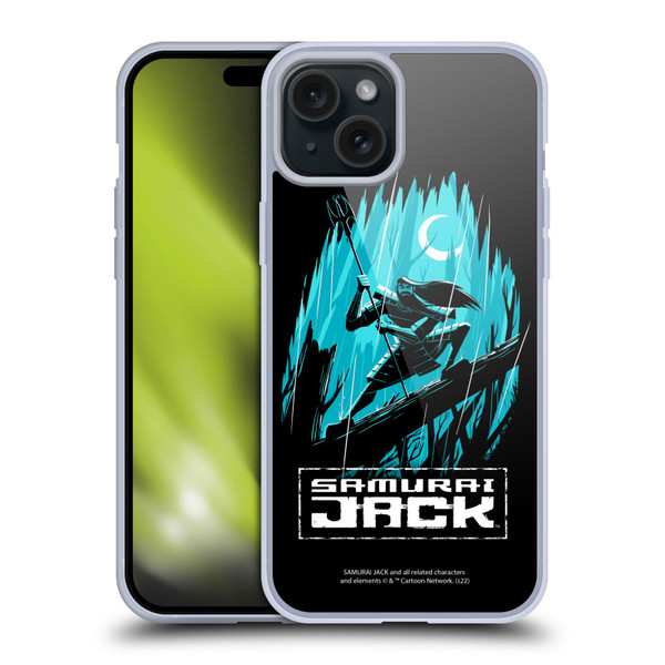 Samurai Jack Graphics Season 5 Poster Soft Gel Case for Apple iPhone 15 Plus