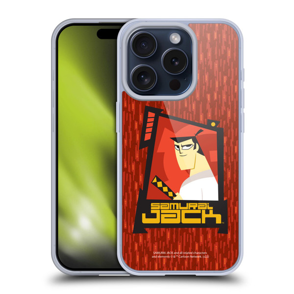 Samurai Jack Graphics Character Art 2 Soft Gel Case for Apple iPhone 15 Pro