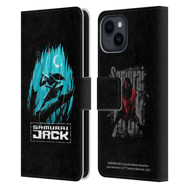 Samurai Jack Graphics Season 5 Poster Leather Book Wallet Case Cover For Apple iPhone 15