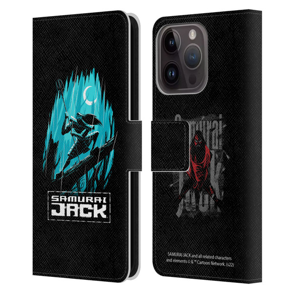 Samurai Jack Graphics Season 5 Poster Leather Book Wallet Case Cover For Apple iPhone 15 Pro