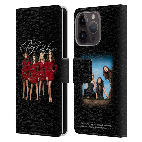Pretty Little Liars Graphics Characters Leather Book Wallet Case Cover For Apple iPhone 15 Pro