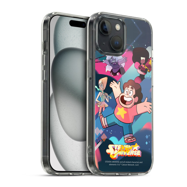 Steven Universe Graphics Characters Soft Gel Case for Apple iPhone 15 & MagSafe