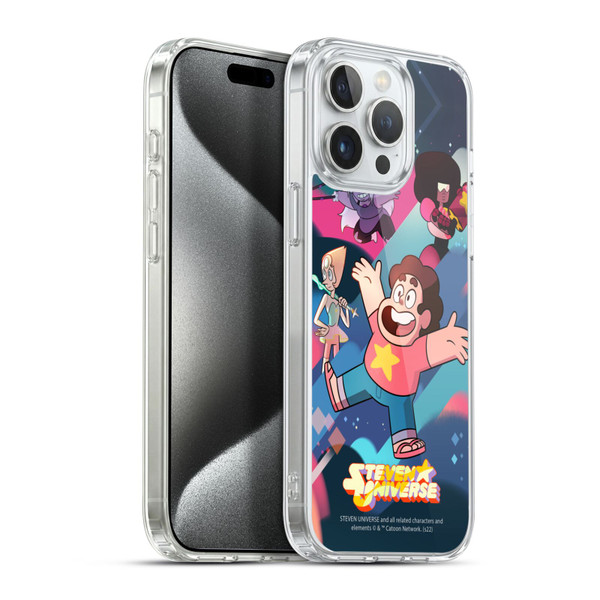 Steven Universe Graphics Characters Soft Gel Case for Apple iPhone 15 Pro Max & MagSafe