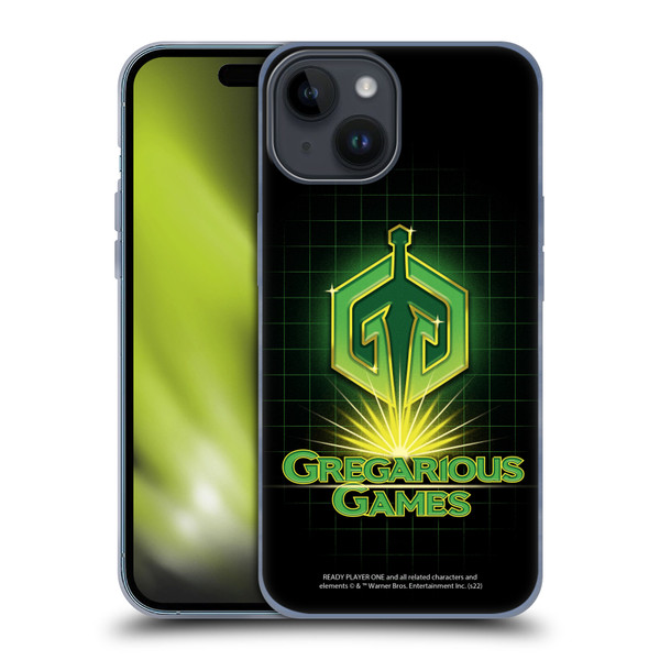 Ready Player One Graphics Logo Soft Gel Case for Apple iPhone 15