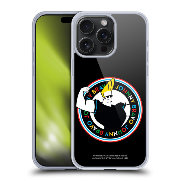 Johnny Bravo Graphics Logo Soft Gel Case for Apple iPhone 15 Pro Max