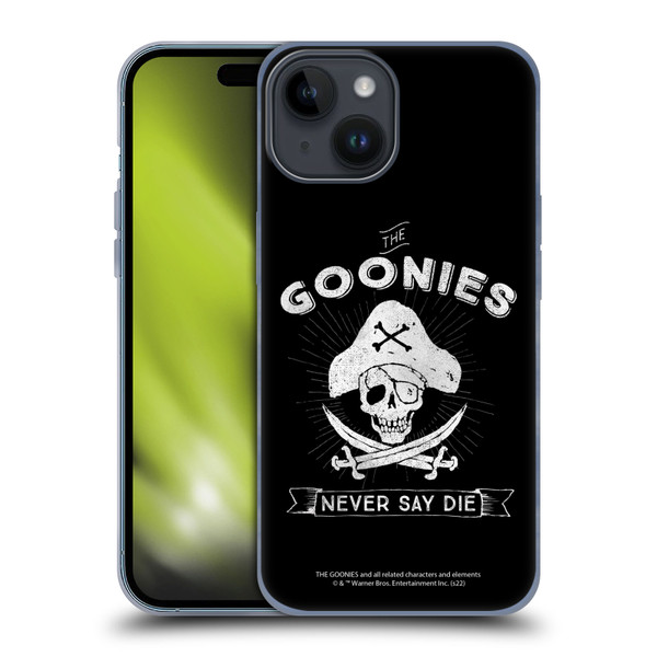 The Goonies Graphics Logo Soft Gel Case for Apple iPhone 15