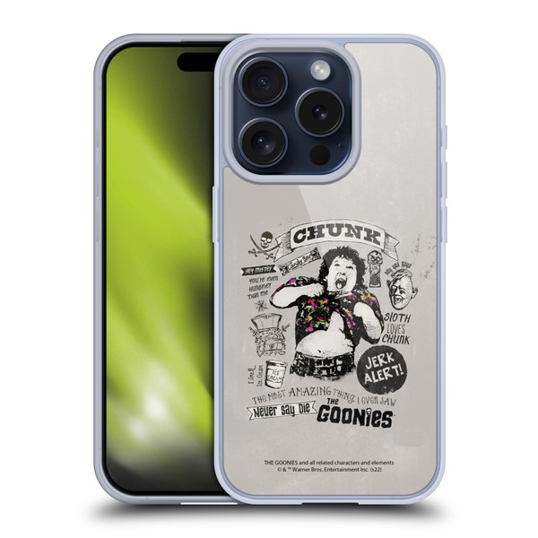 The Goonies Graphics Character Art Soft Gel Case for Apple iPhone 15 Pro