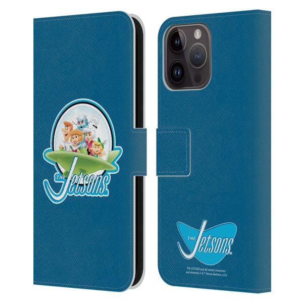 The Jetsons Graphics Logo Leather Book Wallet Case Cover For Apple iPhone 15 Pro Max