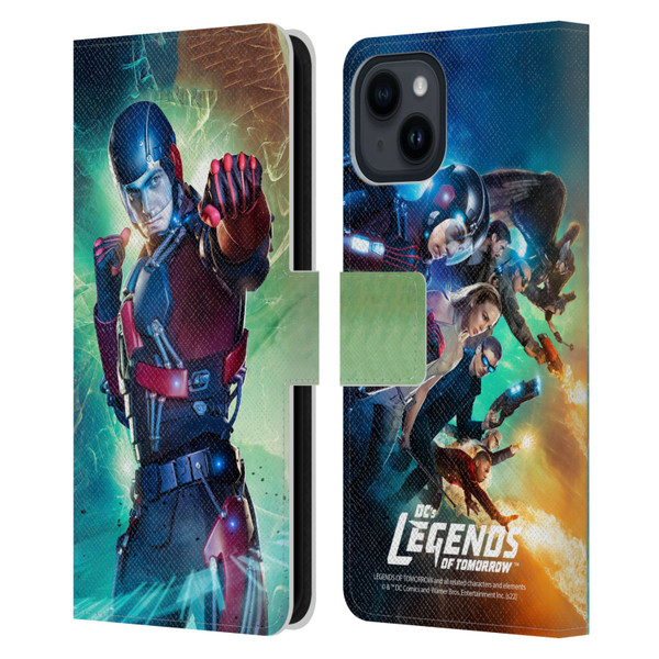 Legends Of Tomorrow Graphics Atom Leather Book Wallet Case Cover For Apple iPhone 15