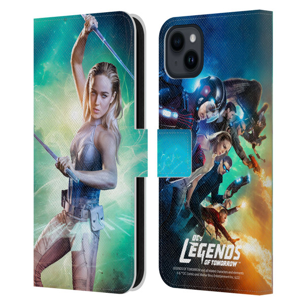 Legends Of Tomorrow Graphics Sara Lance Leather Book Wallet Case Cover For Apple iPhone 15 Plus