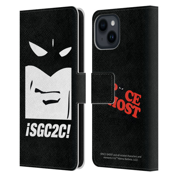 Space Ghost Coast to Coast Graphics Space Ghost Leather Book Wallet Case Cover For Apple iPhone 15