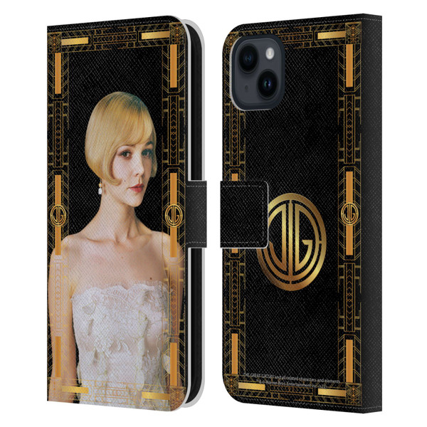 The Great Gatsby Graphics Daisy Leather Book Wallet Case Cover For Apple iPhone 15 Plus